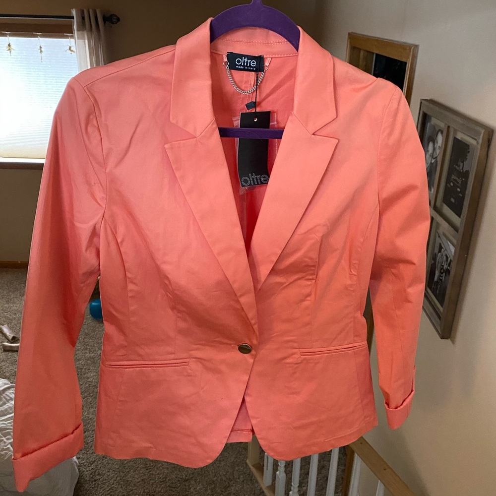 Made in Italy- new with tags! Salmon Blazer
